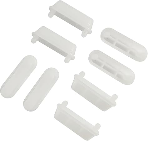 Fanmitrk Toilet Seat Cushioning Pads-Replaced Feets,Bumpers Anti-Noise Replacement Cushioning Pads,for Toilet Seat Use (pad25-04)