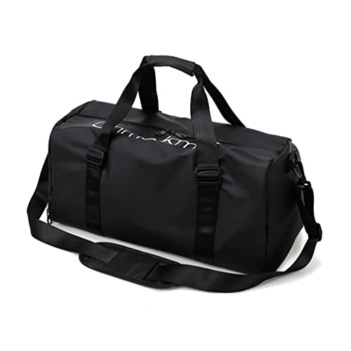 Waterproof Gym Bag Sports Duffle Bag Travel Duffle Bag with Dry & Wet Shoes Compartments Lightweight Overnight Holdall Bag Large Capacity Shoulder Bag For Swimming Sports Traveling Yoga Hiking Camping