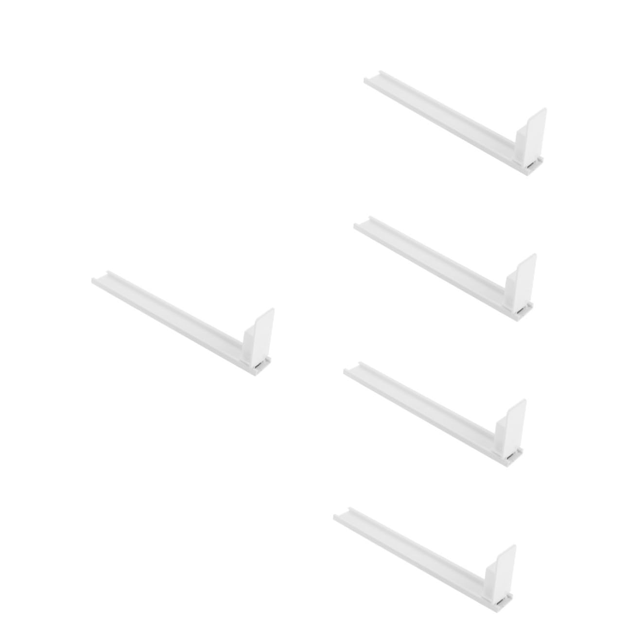 CIYODO 5pcs Drink Pusher Fridge Can Organizer Bottle Beverage Organizer Beverage Pusher Glide Fridge Beverage Dispenser Kitchen Drink Spice Holder Can Dispenser for Fridge White Plastic