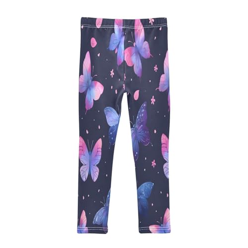 Toddler Girls Leggings Printed Yoga Pants Leggings Blue Pink Butterfly for Kids2