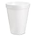 Dart 8J8 8 oz Foam Cup, 8 Series Lids (Case of 1000)