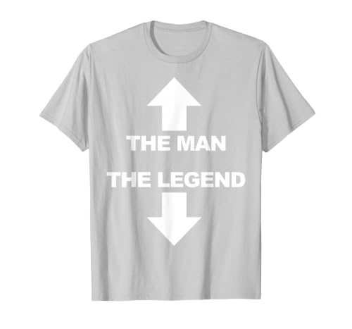 The man the Legend T-Shirt, Men, Silver Grey, X-Large