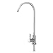 1/4 '' Robinet de Cuisine, Col de Cygne Robinet de Zinc à Poignée Unique Robinet Rotatif à 360 ° Chromé avec Filtre à Eau Potable à Osmos Inverse pour Cuisine