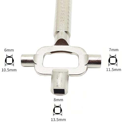 ANBOO Set of 2 control cabinet keys, architect key, door opening tool, universal building key - Image 3