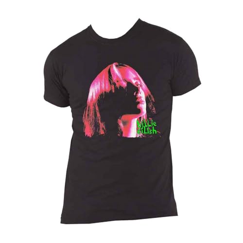 Amazon.com: Billie Eilish Men's Neon Shadow Pink Slim Fit T