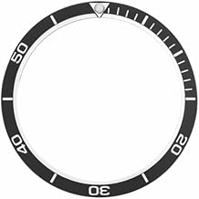 Ewatchparts Bezel Insert Bevel Compatible With Seiko 7002,6309,SKX007K2,7S26 Diver Planet Ocean Black