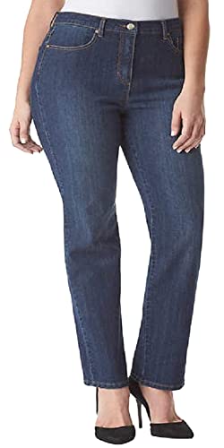 Gloria Vanderbilt Women's Classic Amanda High Rise Tapered Jean for Women - Port Blue 18