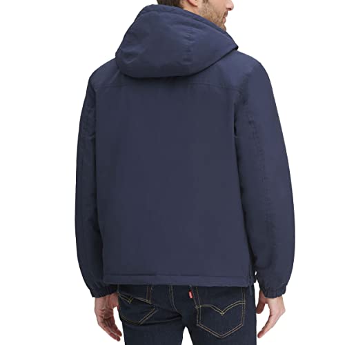 Image of Tommy Hilfiger Adaptive Men's Performance Fleece Lined Hooded Popover Jacket