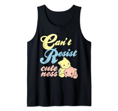 Can't Resist Cute Retro Cat Chaton Lover Cadeau Débardeur