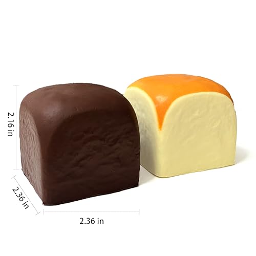 Image of Butter Slow Rising Squishy，Squishy Toy,Dumpling Stress Balls,Fidget Toy (Black Yellow Hawaiian Roll squishy)