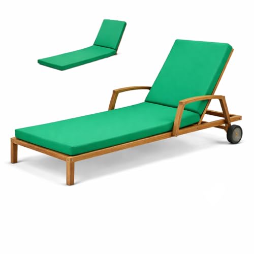 GYCS Coussin De Chaise Longue, Polyester Déperlant, Transat Jardin Exterieur, Coussin Chaise...
