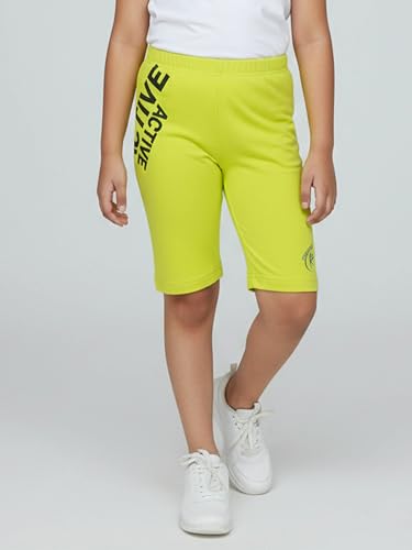 Image of KiddoPanti Girls Knee Length Cycling Shorts Pack of 2