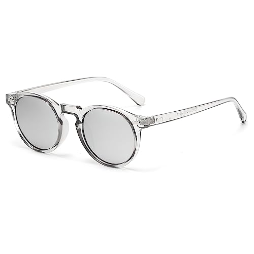Image of Vintage Polarized Sunglasses for Men Women Round Retro Classic Fashion Eyewear UV400 Protection Sun Glasses