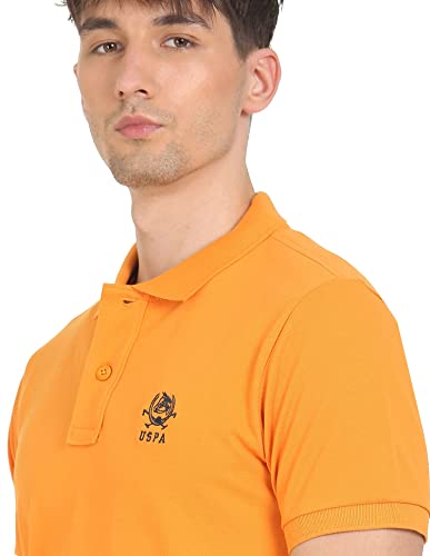 Image of US Polo Association Men's Slim T-Shirt (USTSHS1001 Mustard 5XL)