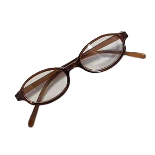 Guojiang Harajuku Oval Frame Lens Glasses Vintage Girls Colorful Color Lens Small Frame Sunglasses for Teens, Women, Face Small3