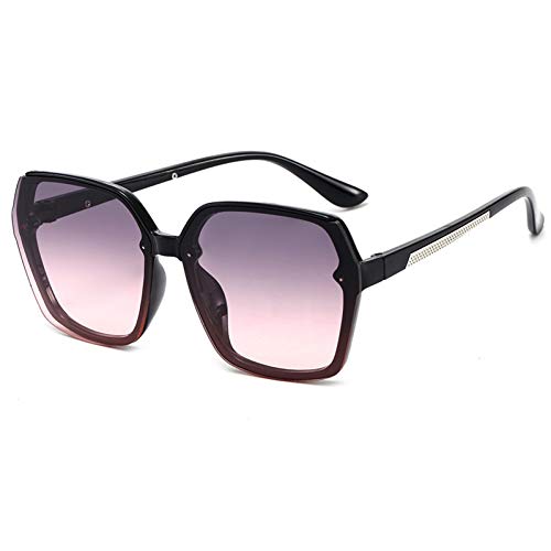 Preisvergleich Produktbild HONGYAN Übergroße Quadratische Sonnenbrille Damenrahmen Sonnenbrille Für Damen Uv400 Shades