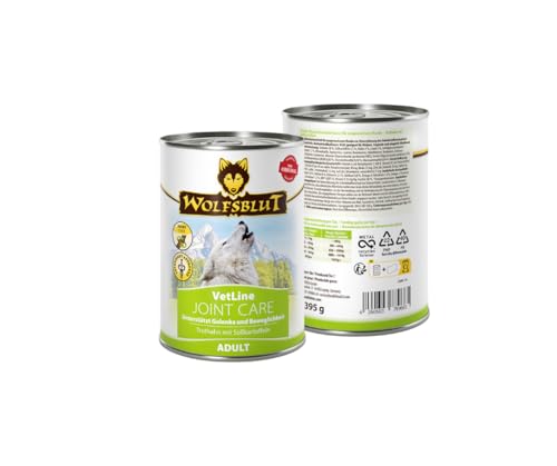 Wolfsblut Vetline Hundefutter - Joint Care, 12x395g - Sparbundel, Sparpaket - inklusive Warnicks Tierfutterservice Hundesnack Goodie