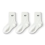 Balabala Crew Socks for Girls 3 Pack Solid Warm Cute Seamless Kids Socks for 3-11 Years Funny Fashion Comfort