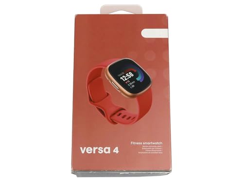 Fitness Smartwatch FB523 Compatible Replacement Spare Part for Versa 4 1.58 inch 442x348 AMOLED Bluetooth NFC GPS 4GB Storage S and L Pink Sand Copper Rose
