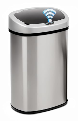 Meet perfect 13 Gallon Trash Can for Kitchen, Automatic Touchless