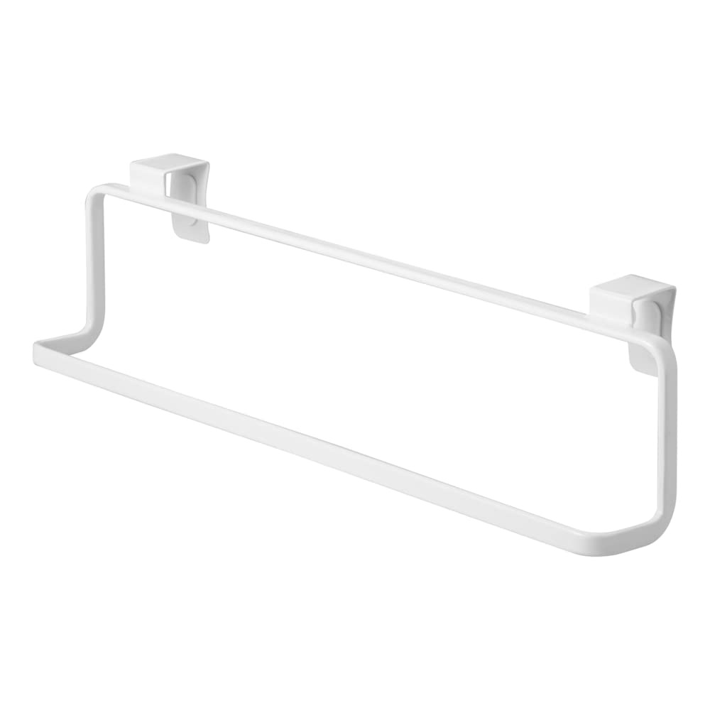 Yamazaki 2746 TOWER Kitchen Towel Hanger Wide, White, Steel, Minimalist Design, 30 x 6.5 x 8 cm (LxWxH)