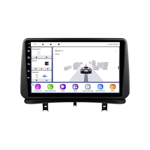 Pantalla táctil Carplay para Renault Clio 3 2004-2014 con autoradio GPS y Android Auto 2G+32G