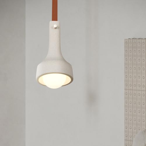 Lámpara colgante de hormigón de 9W con luz de cemento ajustable para dormitorio 6