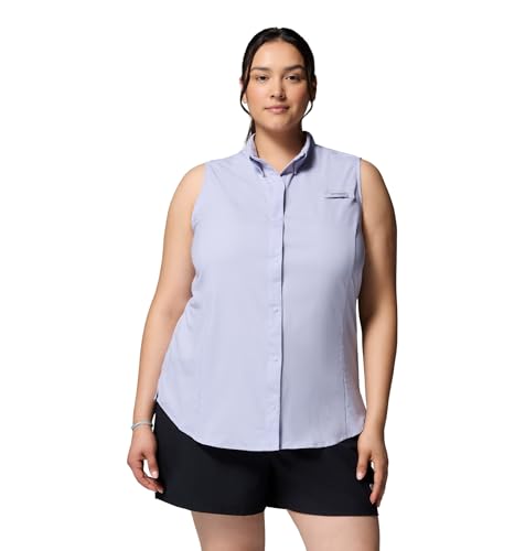 Columbia Women's PFG Tamiami Sleeveless Summer Shirt, Twilight, 3X – Ansicht 5