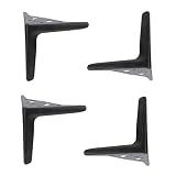 4 Gambe dei Mobili,Moderni Piedini Triangolari in Metallo,Gambe di Sostegno Triangolari,Gambe in Metallo,Ricambio fai da te,per Divani,Tavolini,Mobili TV,Armadi,Cantinette (15cm/5.9in,Black)