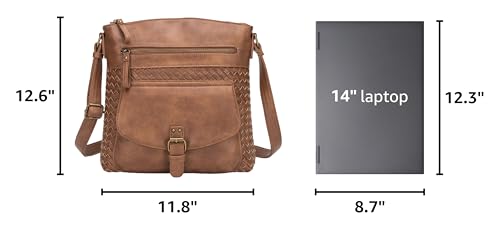 Image of KouLi Buir Crossbody Purses for Women - PU Leather Shoulder Handbags Sling Bag Crossboby Bags Medium Multi Pockets
