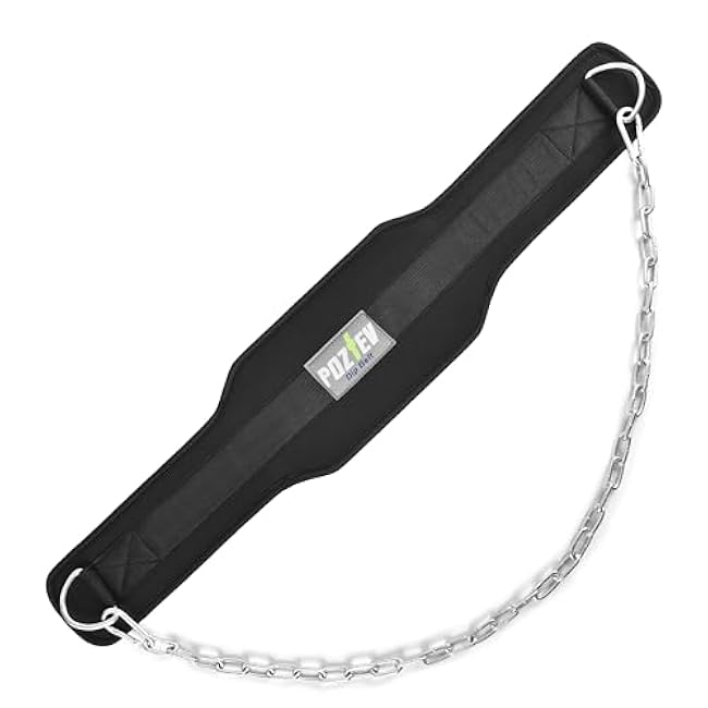 Dip Belt With Chain For Weight Lifting Optimal For Pull Ups Dips Squats Weightlifting Belt Squat Attachment Workout Dipping Belt - Unisex Gym Equipment