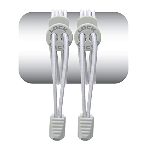 Image of Lock Laces - Elastic No Tie Shoelaces 1 Size Fits All for Kids Adults Tieless Shoe Laces Tennis Shoes Sneakers