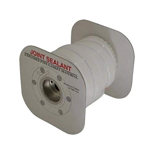 Lamons Expanded Joint Sealant PTFE, 3/8” Wide x 25 feet Long, (1 Spool), White (EJS.1500.37525)