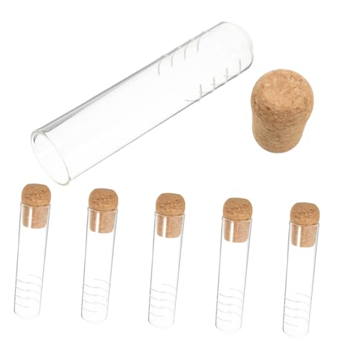 TOPBATHY 6piezas Colador De Té De Sueltas Infusor De Vidrio Tapón De Corcho Para Teteras Diseño Minimalista