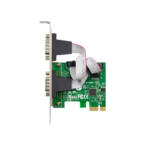 Tarjeta PCIe 2 puertos serie RS-232 InLine 76619D perfil bajo para Windows Linux 3