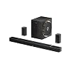 ULTIMEA Skywave X50 5.1.4ch Wireless Surround Sound System for TV, 760W Professional Sound Bar w/Dolby Atmos, 2 Wireless Surround Speakers & 8″ Subwoofer, GaN Amplifier, 4K HDR Pass-Through, HDMI eARC