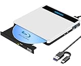 【Wiedergabe von 3D-Blu-ray-Discs】 Dieses externer Blu-ray CD DVD Player unterstützt 3D-Blu-ray-Discs. Unterstützt Laptop/MacBook Pro/MacBook Air/PC/Windows Write/Read. Die Player-Software auf Ihrem Computer muss das Blu-ray-Format unterstützen. Für die Wiedergabe von Blu-ray-Discs empfehlen wir LEAWO, iDeer Blu-ray Player, CyberLink PowerDVD unter Windows, Mac Blu-ray Player / ideer Blu-ray Player / Blu-ray Player unter Mac OS. (Enthält keine Player-Software)