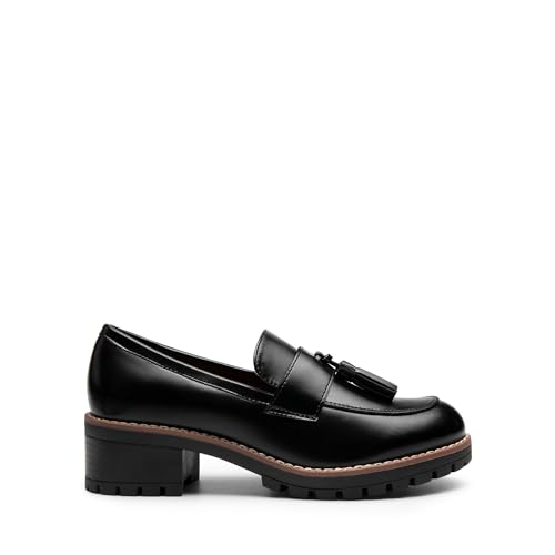 Image of DREAM PAIRS Women's Chunky Loafers Business Casual Shoes