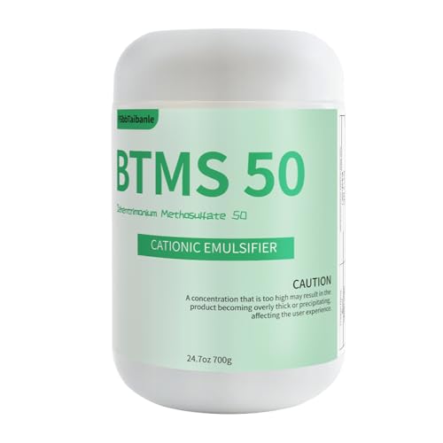 FSbbTaibanle 24.7 oz BTMS 50 Conditioning Emulsifier granules 100% derived from plant-basedIdeal for Leave-in Conditioner Lotions Shampoos and More