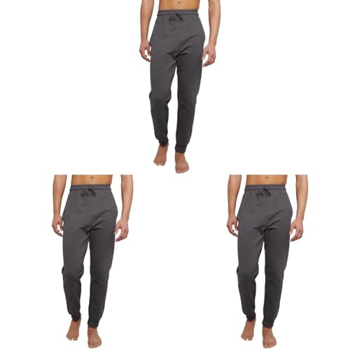 Image of Hanes Men's Joggers, EcoSmart Fleece Sweatpants for Men, Men's Lounge Pants, 30.5 inch