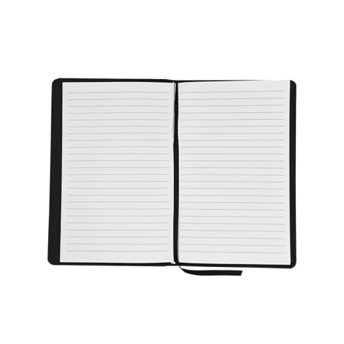 Samsill Vintage Refillable Notebook With Soft Padded Notebook Cover, 240 Pages, Black, 5.25 x 8.25 Inch