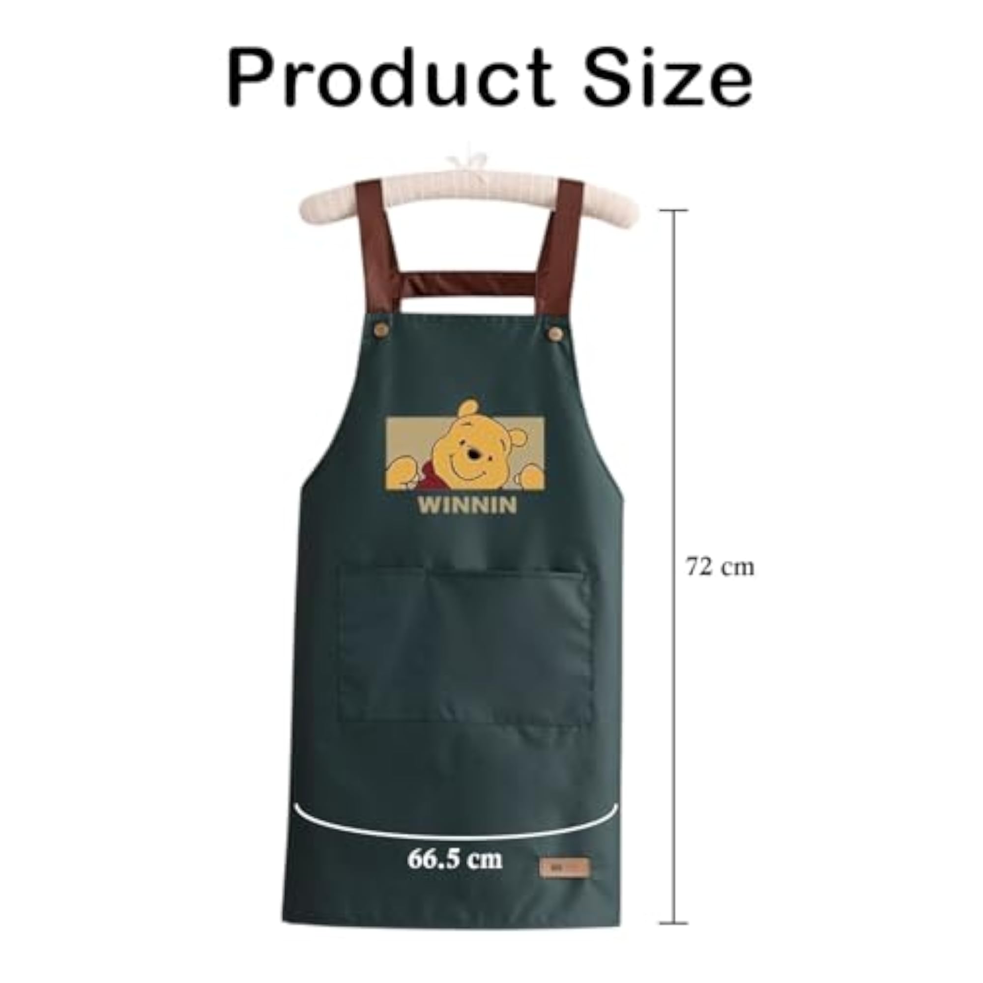 Kitchen Apron with Front Pocket, Cute Cartoon Design