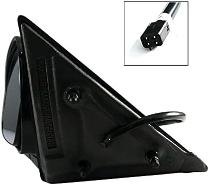 Replacement Parts Front Left Driver Side Door Mirror Outside Rear View Power Operated Without Heated Manual Folding Compatible With Chevrolet S10 Sonoma Blazer Jimmy Bravada 1994-1997