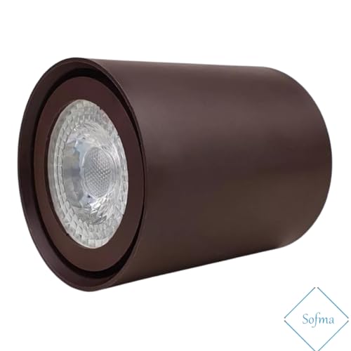 Spot Sobrepor 2290 Marrom Redondo Direcionavel (Marrom)