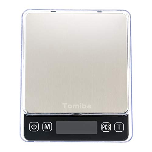 Tomiba 500G Small Scale 0.01G Resolution Digital Touch Pocket Scale Electronic Precision Weed Jewelry Scale #TOP1