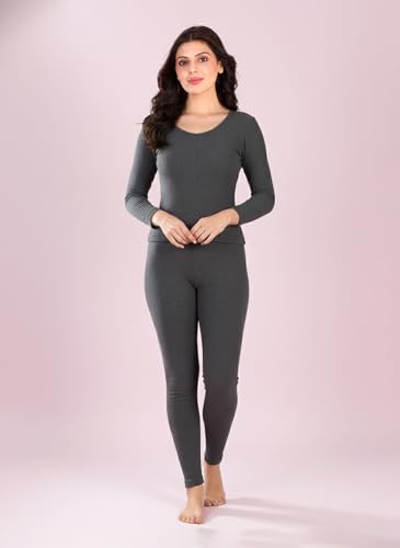 Image of Lux Inferno Women's Short Thermal Vest | Full Sleeves Round Neck Short Innerwear Top