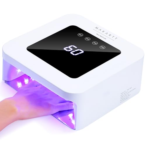Makartt UV Nail Lamp: 30W Gel LED Light with 4 Timers,...