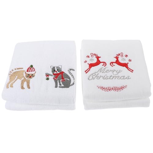 Paños de cocina navideños UPKOCH de algodón para decorar tu hogar en Navidad 2