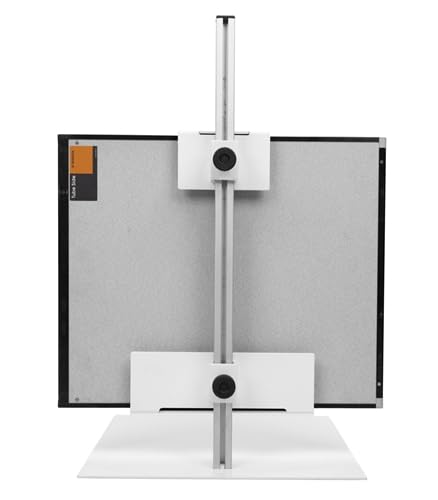 Cassette Holder - Table Top, 15"x15" Base, 1-1/4"D Channel, Adjustable Height up to 23-1/2"