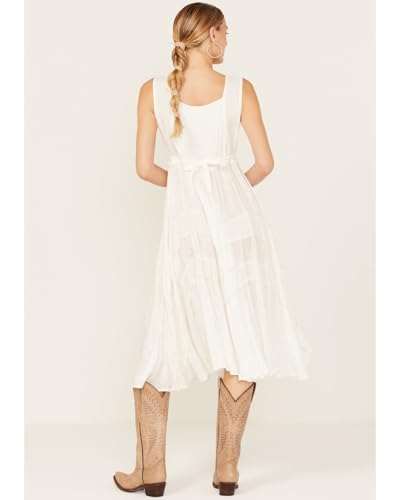 Image of Scully Ash Grey Full Length Lace-Up Front Womens Sleeveless Dress HC118